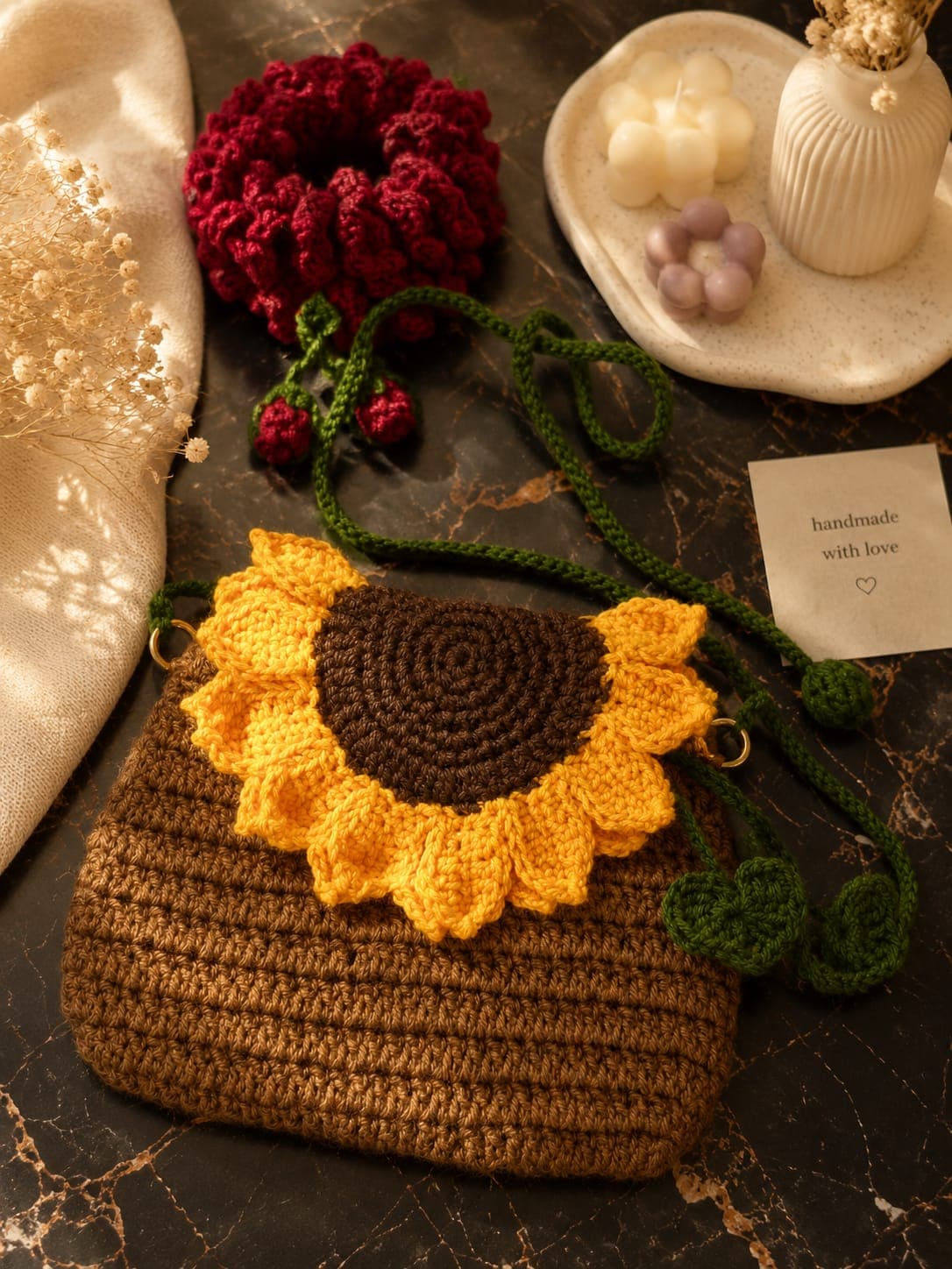 Sunflower Flap Bag