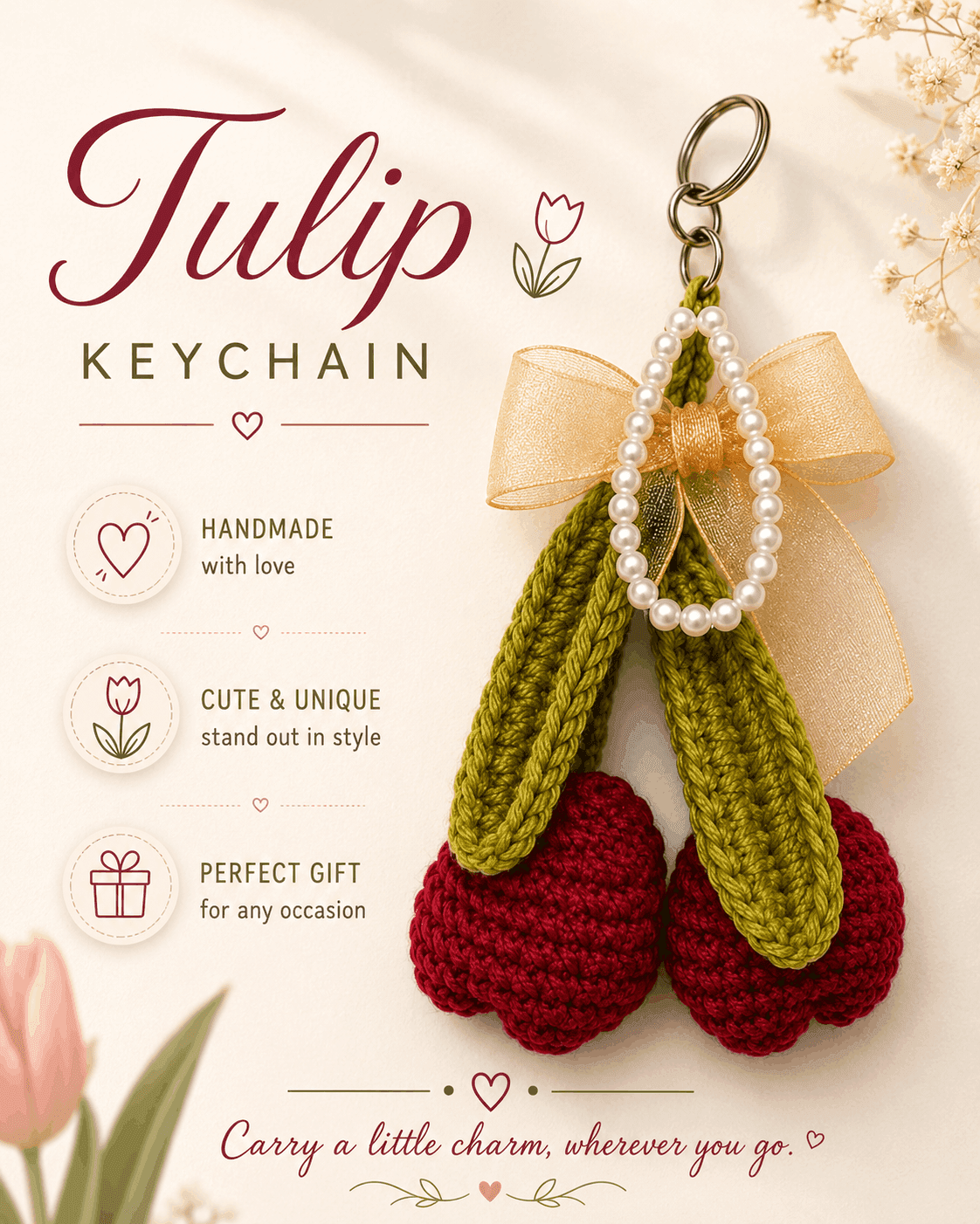 Tulip Keychain